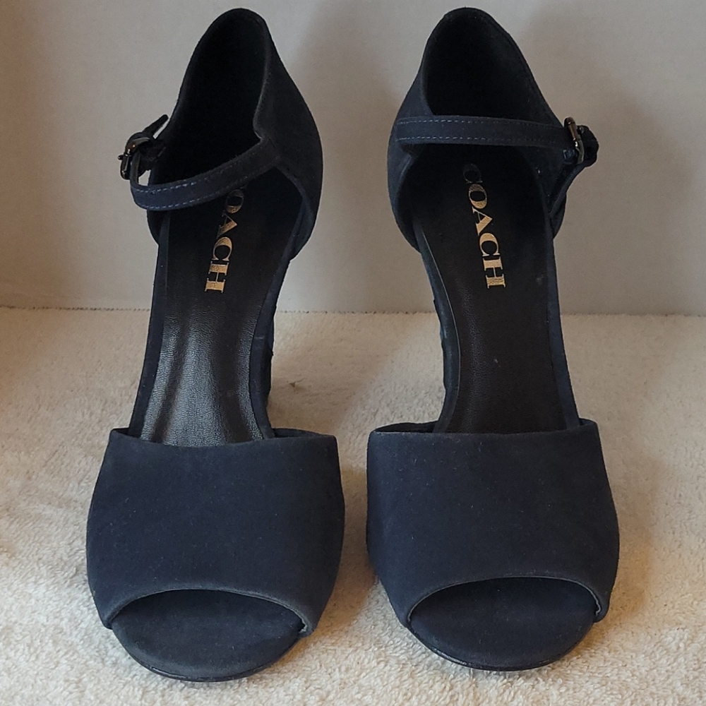 COACH Suade 4" Wedge Heel